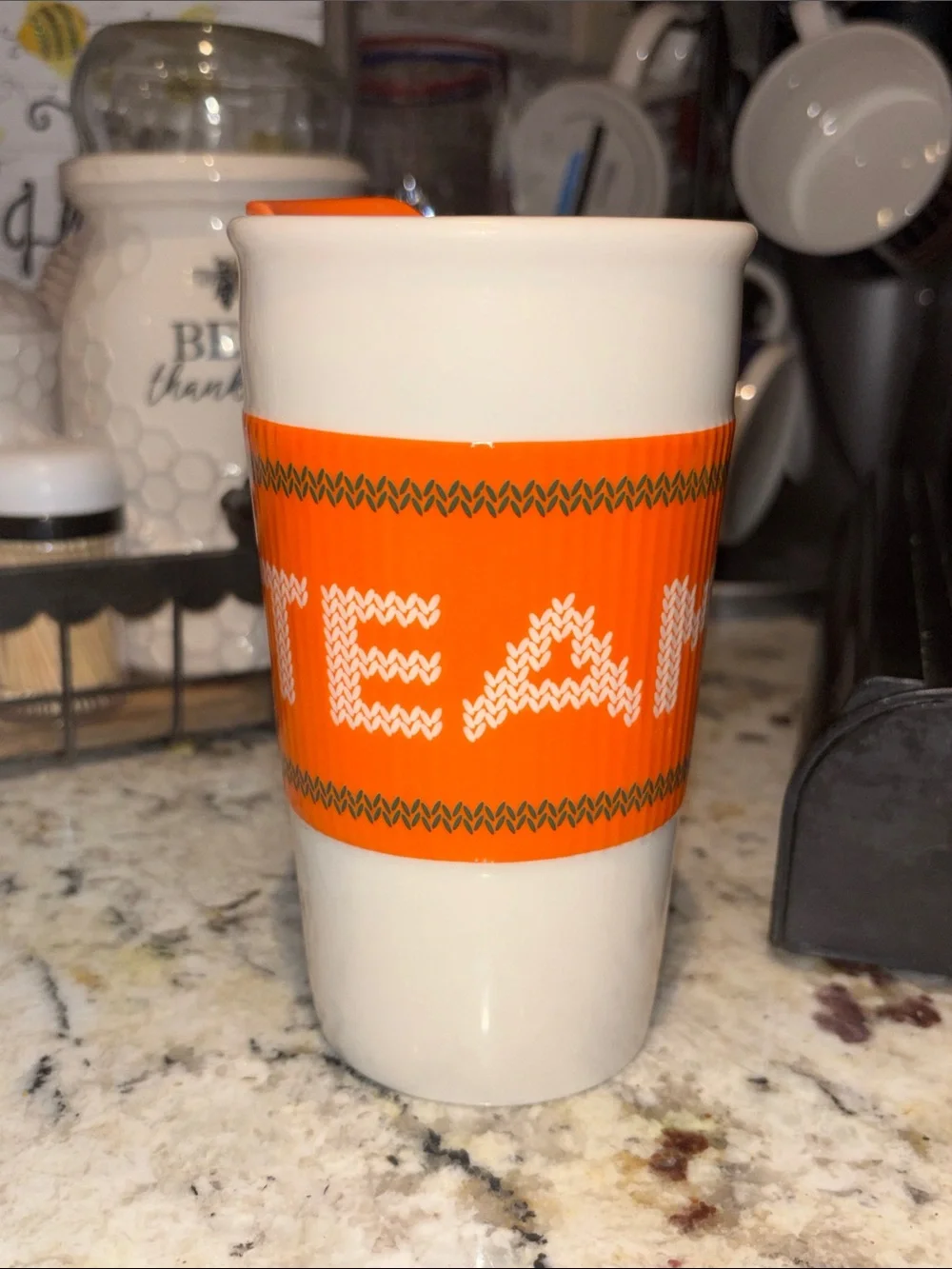 Starbucks “Team PSL” Ceramic Travel Tumbler- 10oz